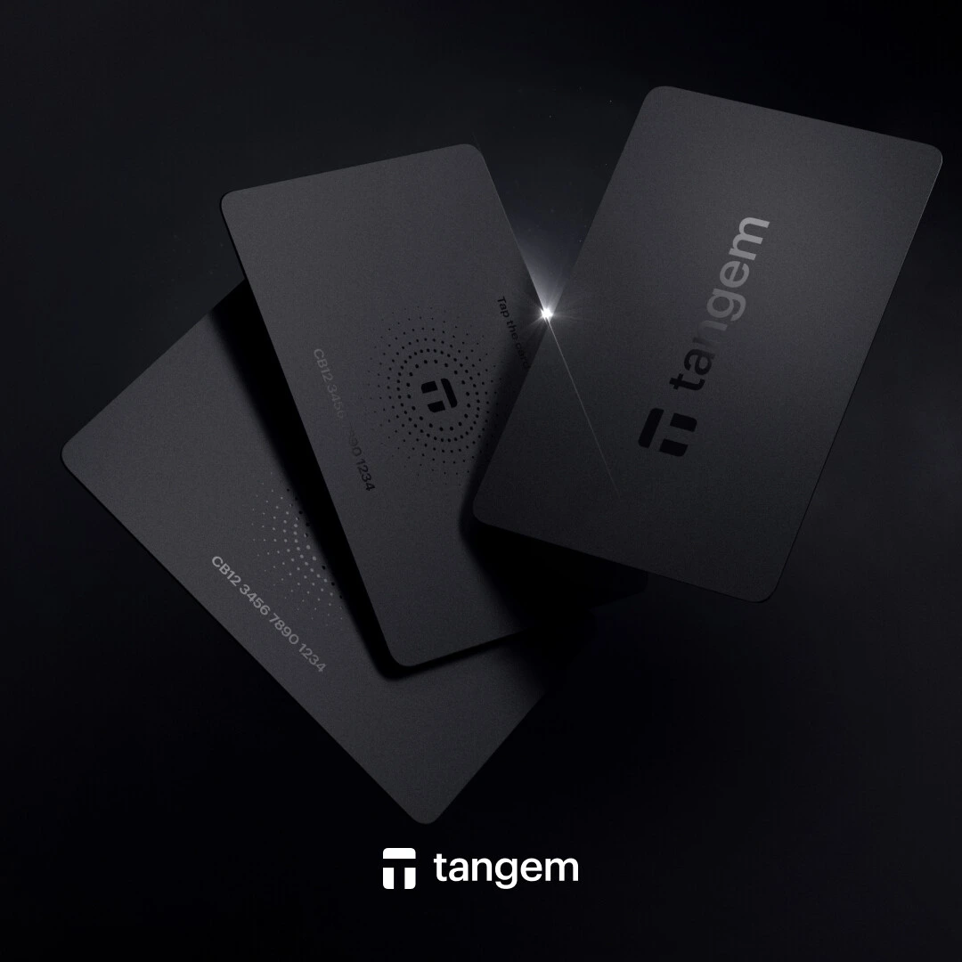 Tangem card — contactless hardware wallet
