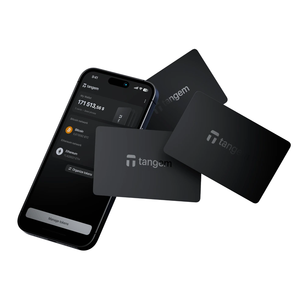 Tangem card and mobile app